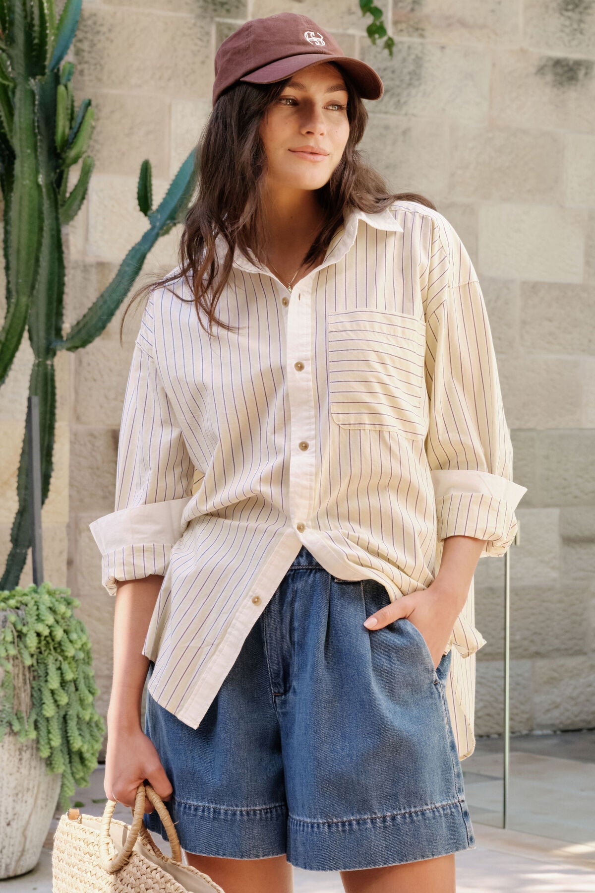 Ceres Peta Oversized Shirt Sunny Yellow