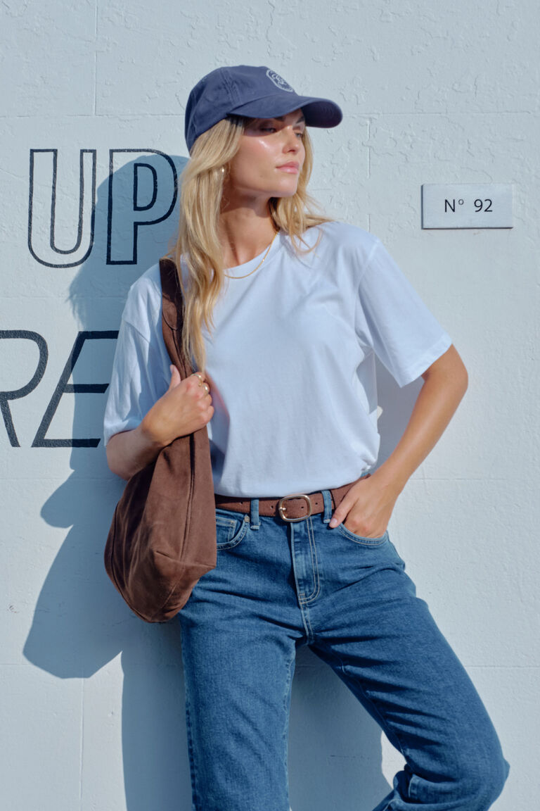 Ceres Life Stevie Slouchy Tee White
