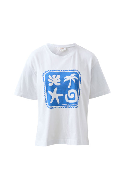 Ceres Stevie Slouchy Tee Paradise Print