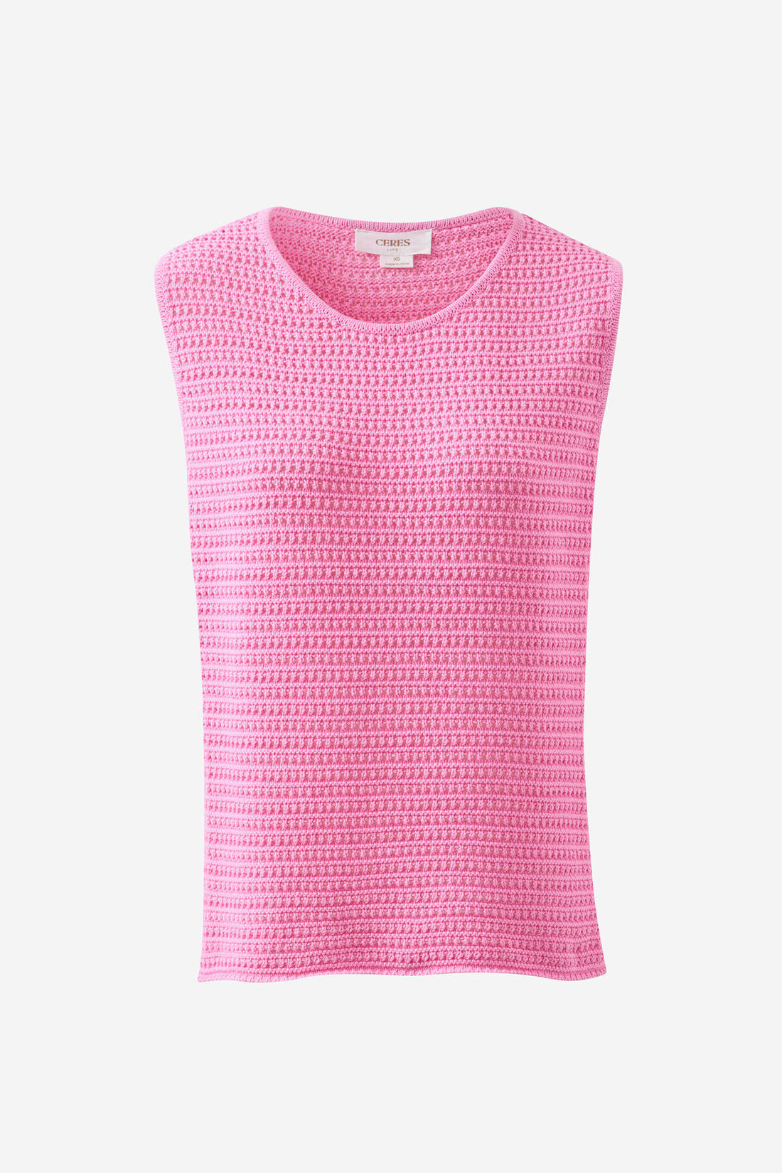 Ceres Margot Mesh Tank Hibiscus Pink