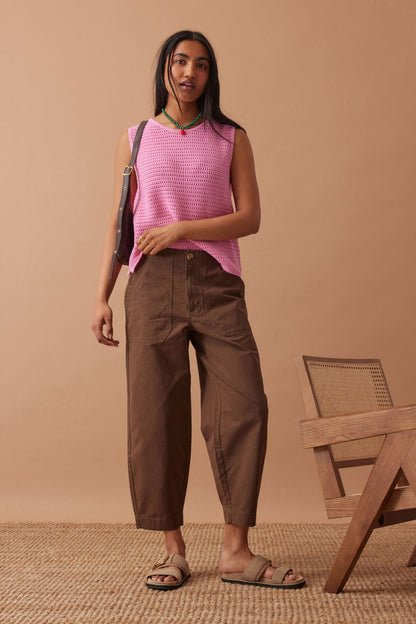 Ceres Margot Mesh Tank Hibiscus Pink