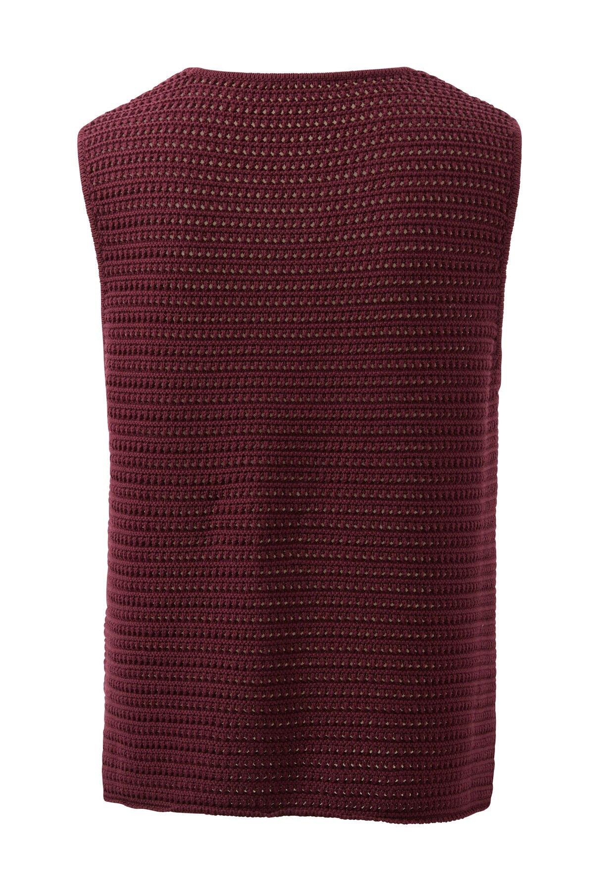 Ceres Margot Mesh Knit Tank Wine