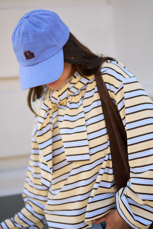 Ceres Life Pip Everyday Cap Vintage Blue Burnt Toffee