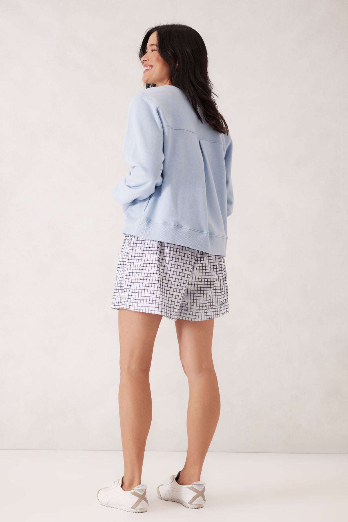 Ceres Mila Short White/Navy Check