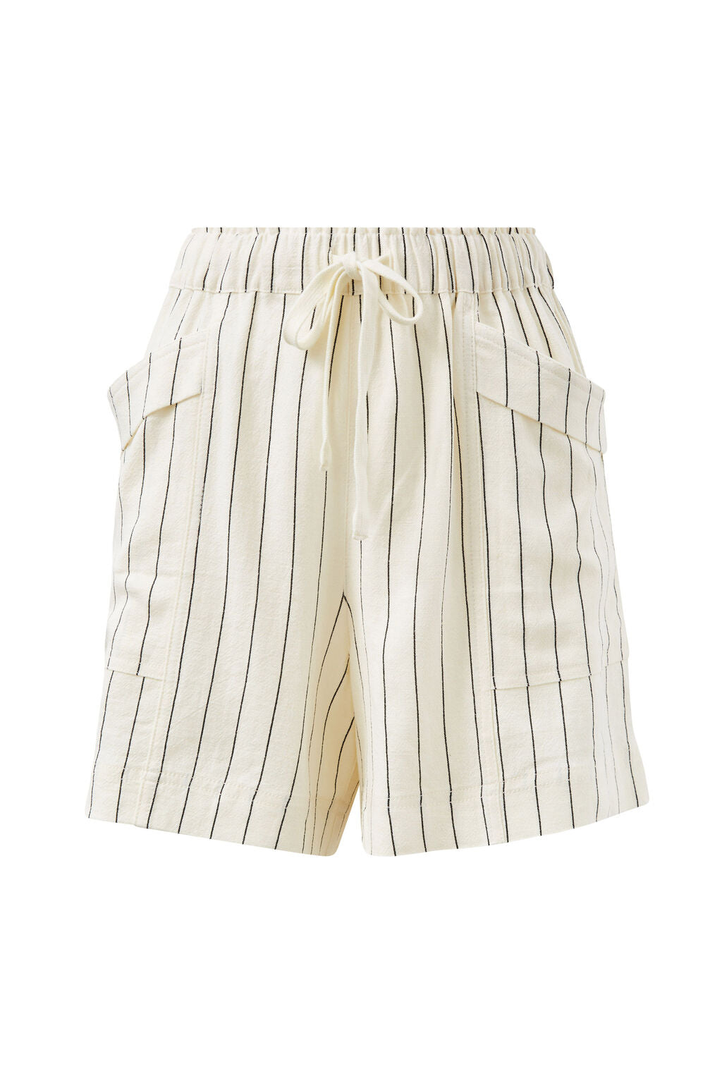 Panelled Pull On Shorts Pinstripe