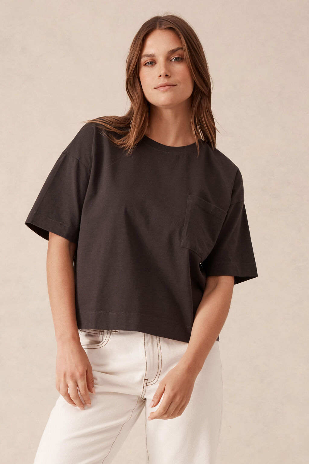 Boxy Pocket Tee Phantom