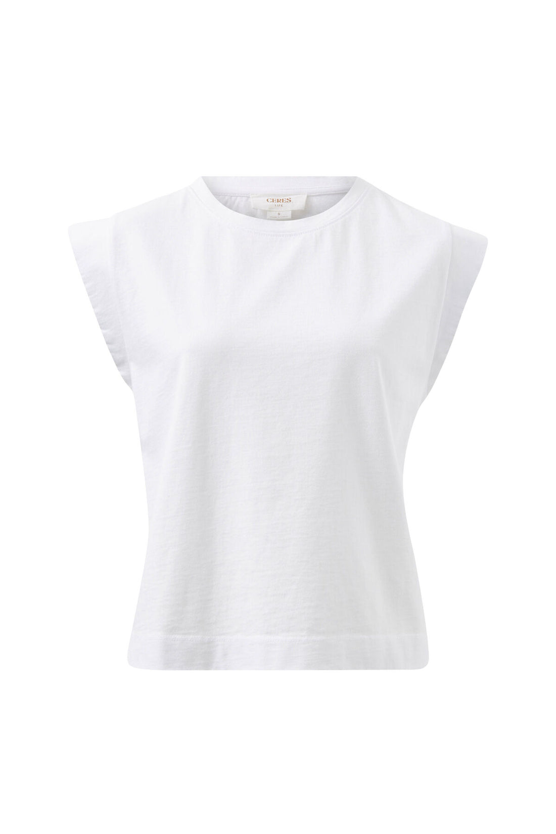 Ceres Extended Shoulder Tee/White