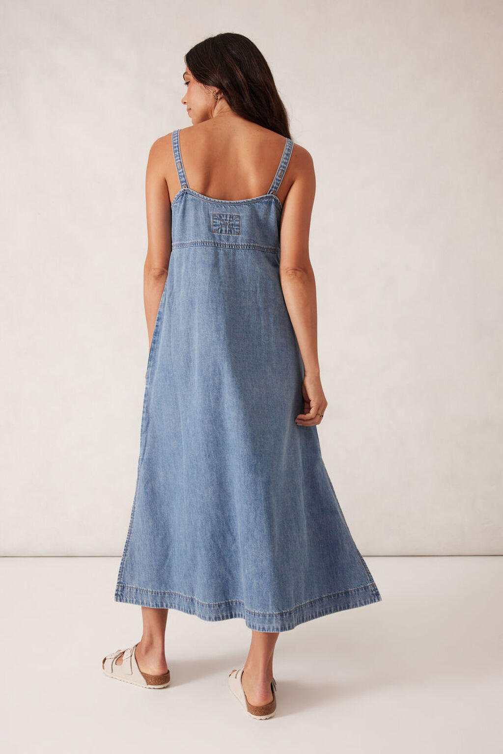 Denim Beach Dress Work Blue