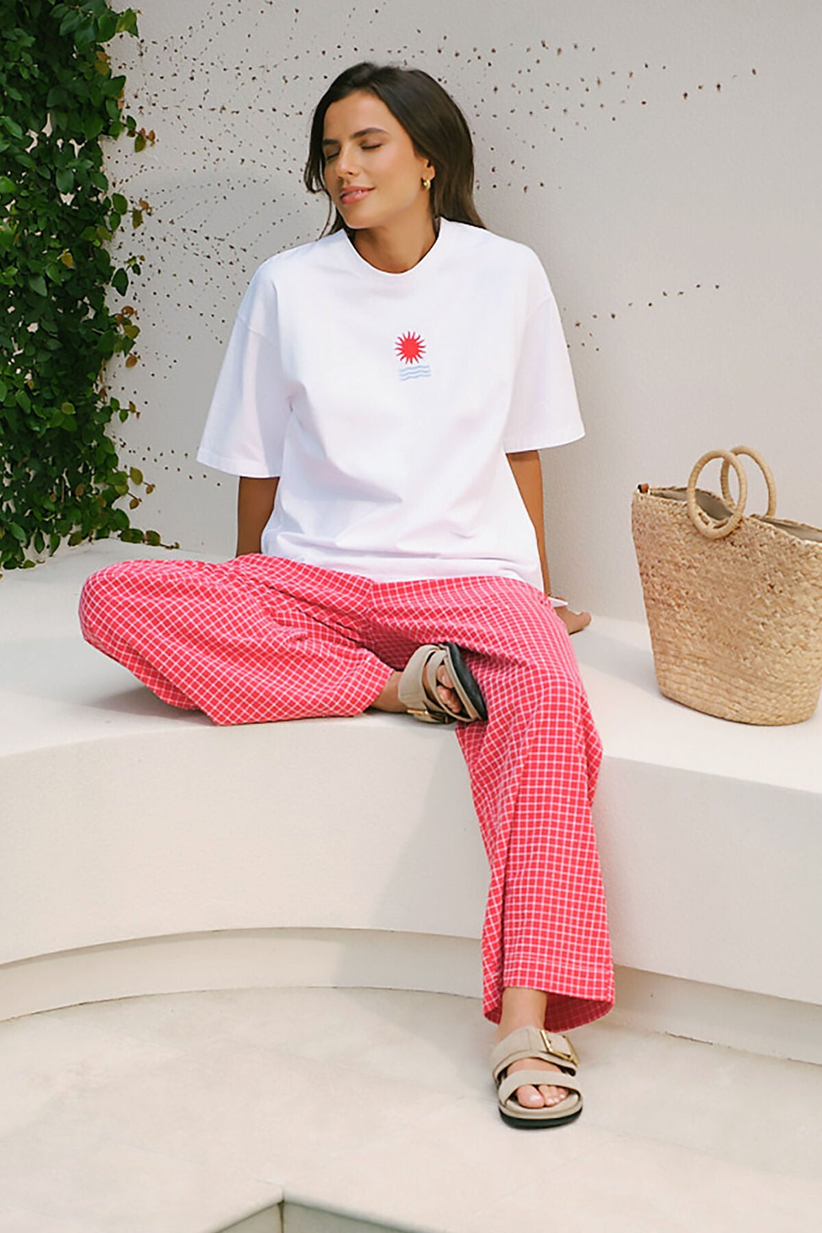 Ceres Tully Boyfriend Tee Horizon Embroidery