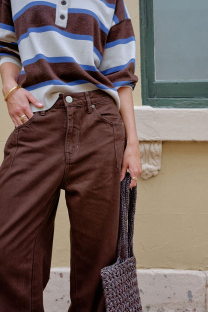 Ceres Life Demi Barrel Jeans Bitter Chocolate