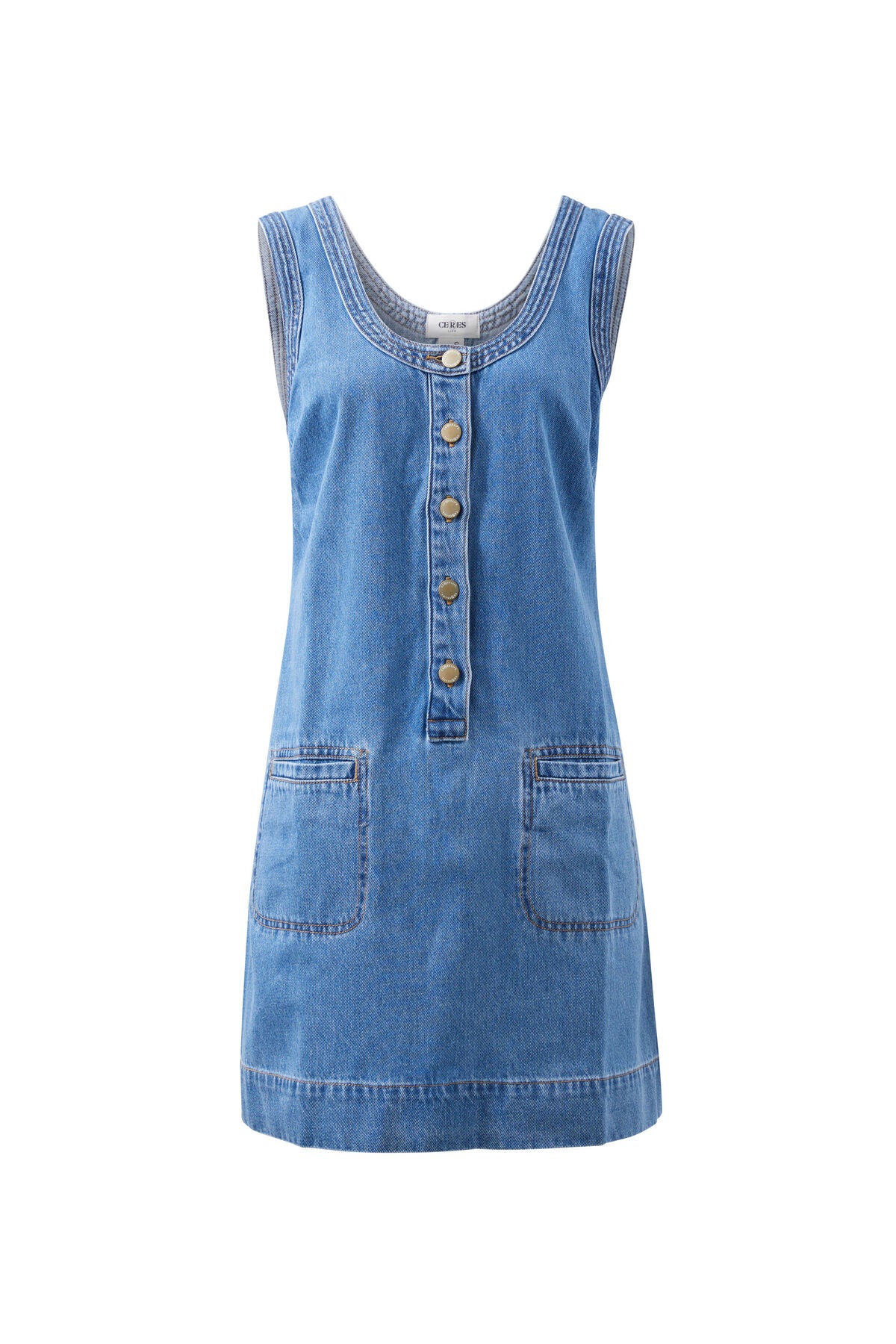Ceres Denim Tank Dress Vintage Blue