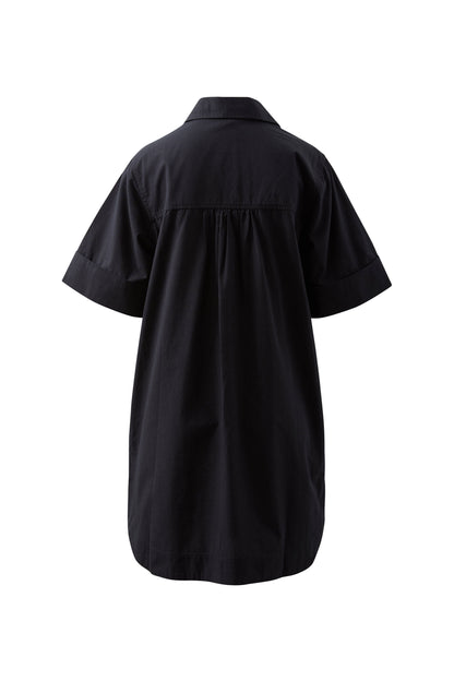 Ceres Sara Mini Shirt Dress Black