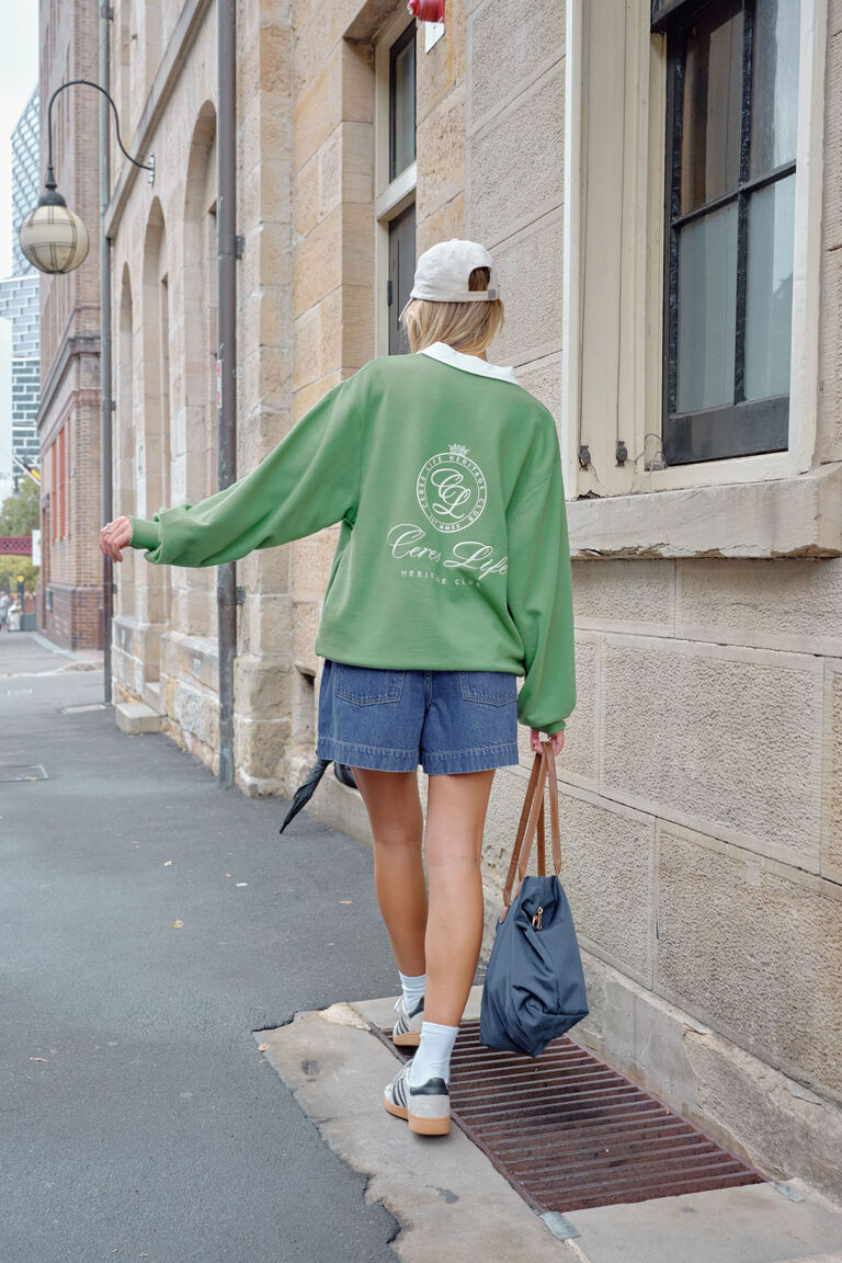 Ceres Life Wren Rugby Sweat Pistachio