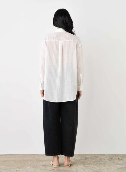 Esmaee Bowery Shirt White Stripe