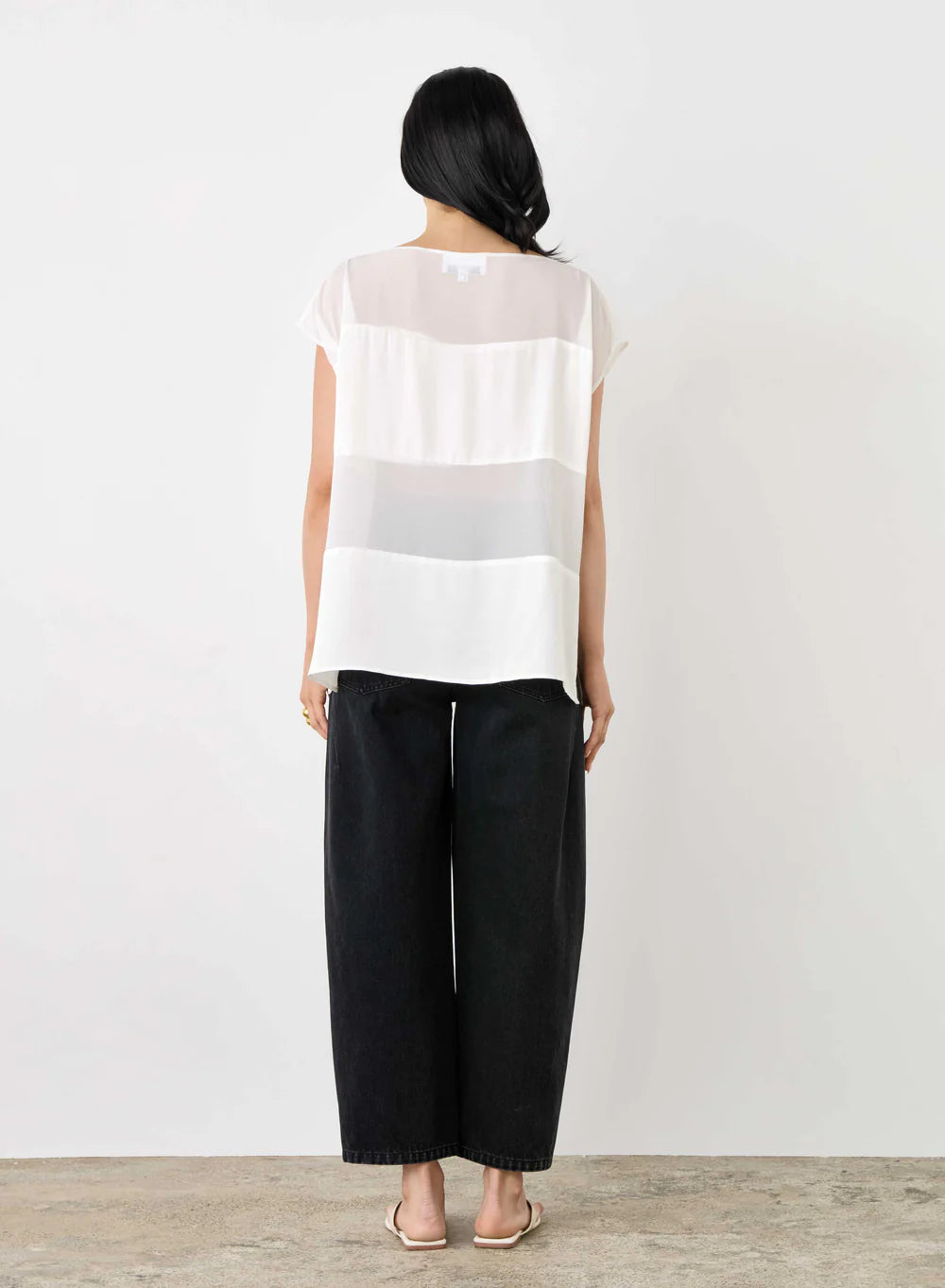 Esmaee Panel Blouse White