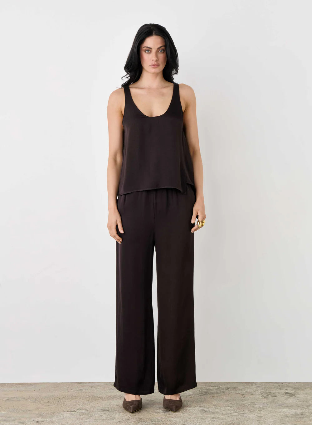 Esmaee Mercer Top Dark Chocolate