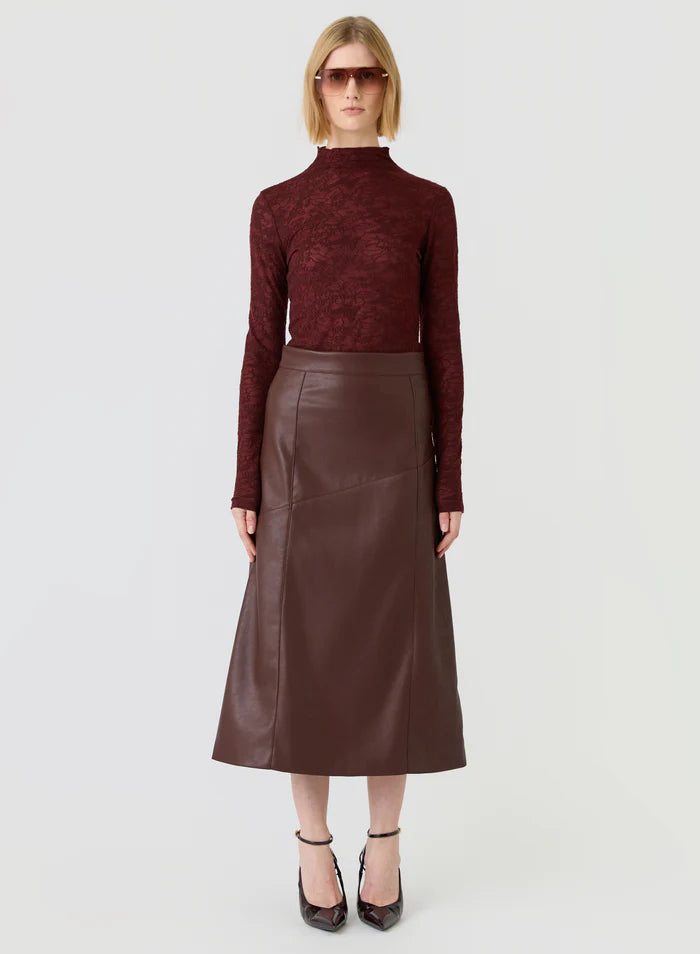 Esmaee Fallow Lace Top Mulberry
