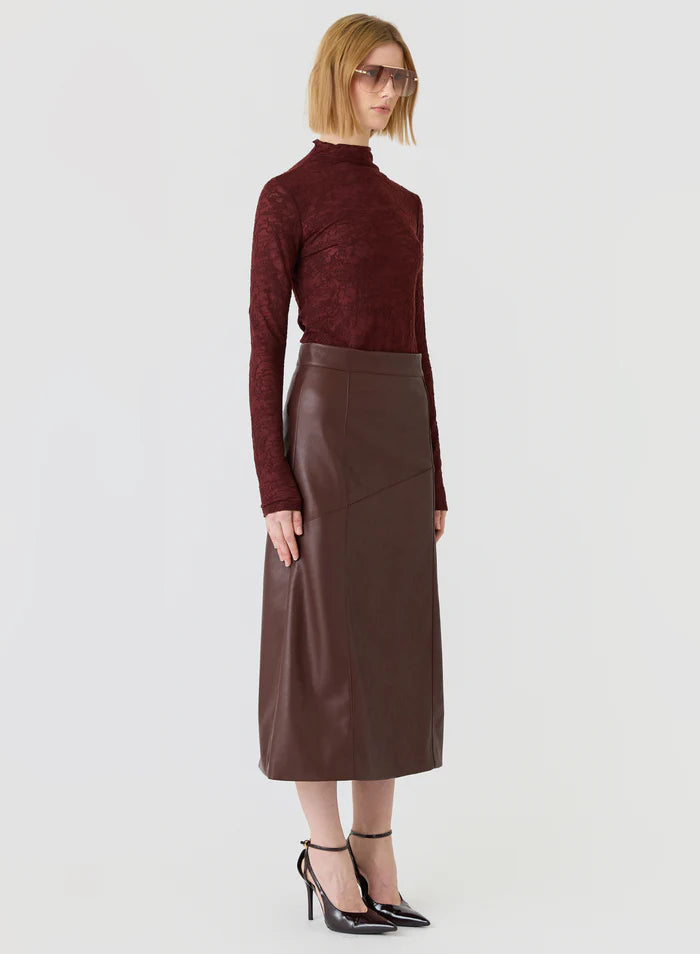 Esmaee Fallow Lace Top Mulberry