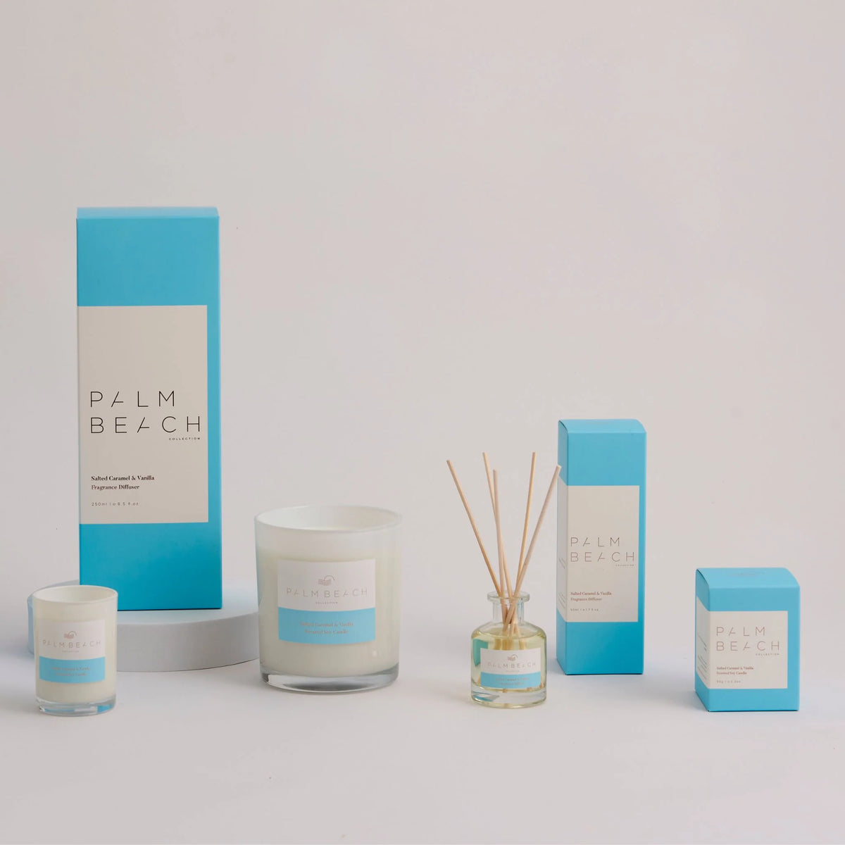 Palm Beach Salted Caramel &amp; Vanilla Mini Scented Candle 90G