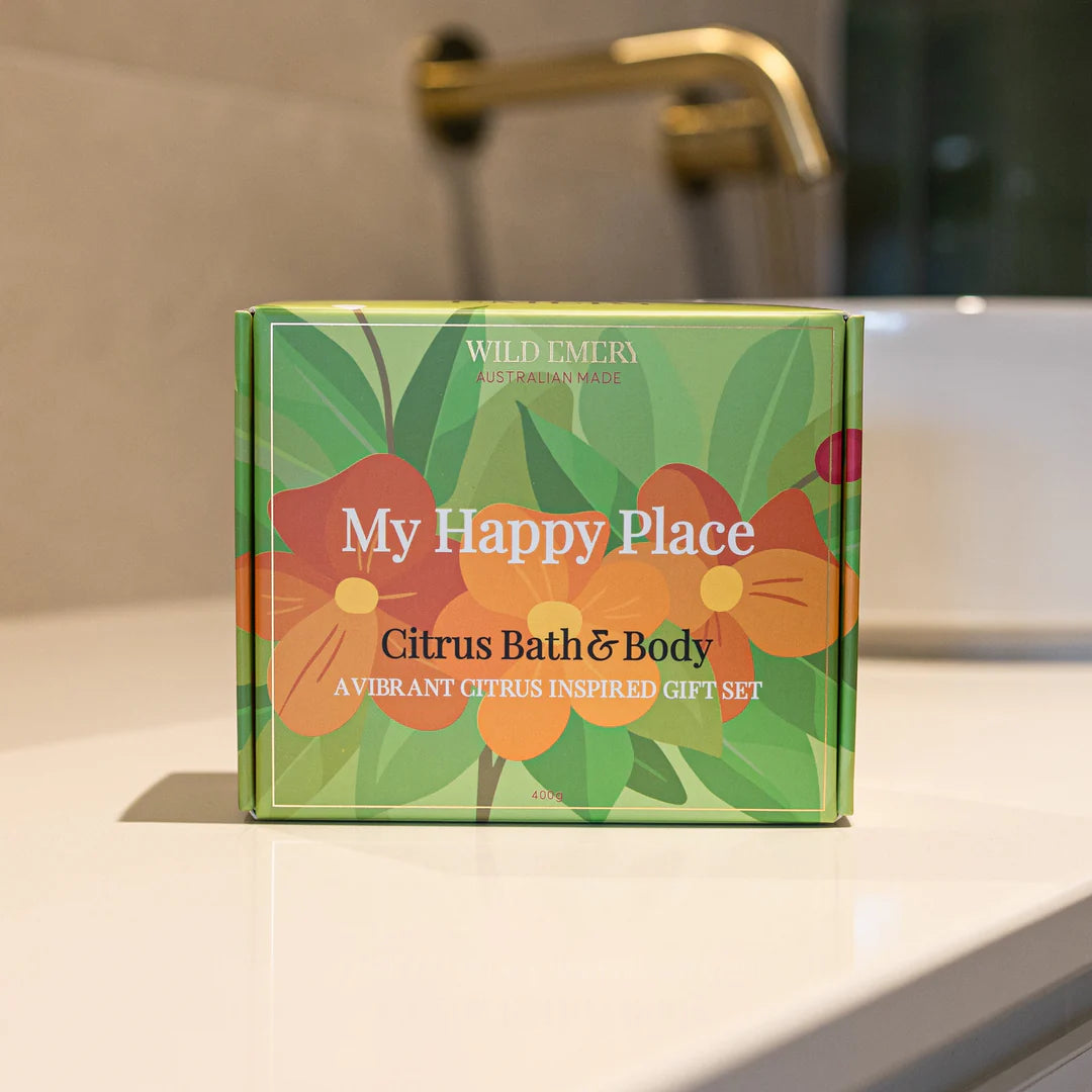 My Happy Place Citrus Bath &amp; Body Gift Set