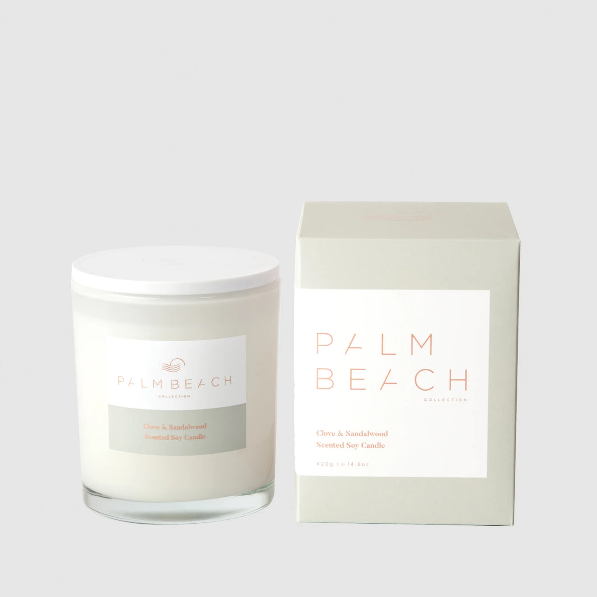 Palm Beach Clove &amp; Sandalwood Scented Candle 420gms