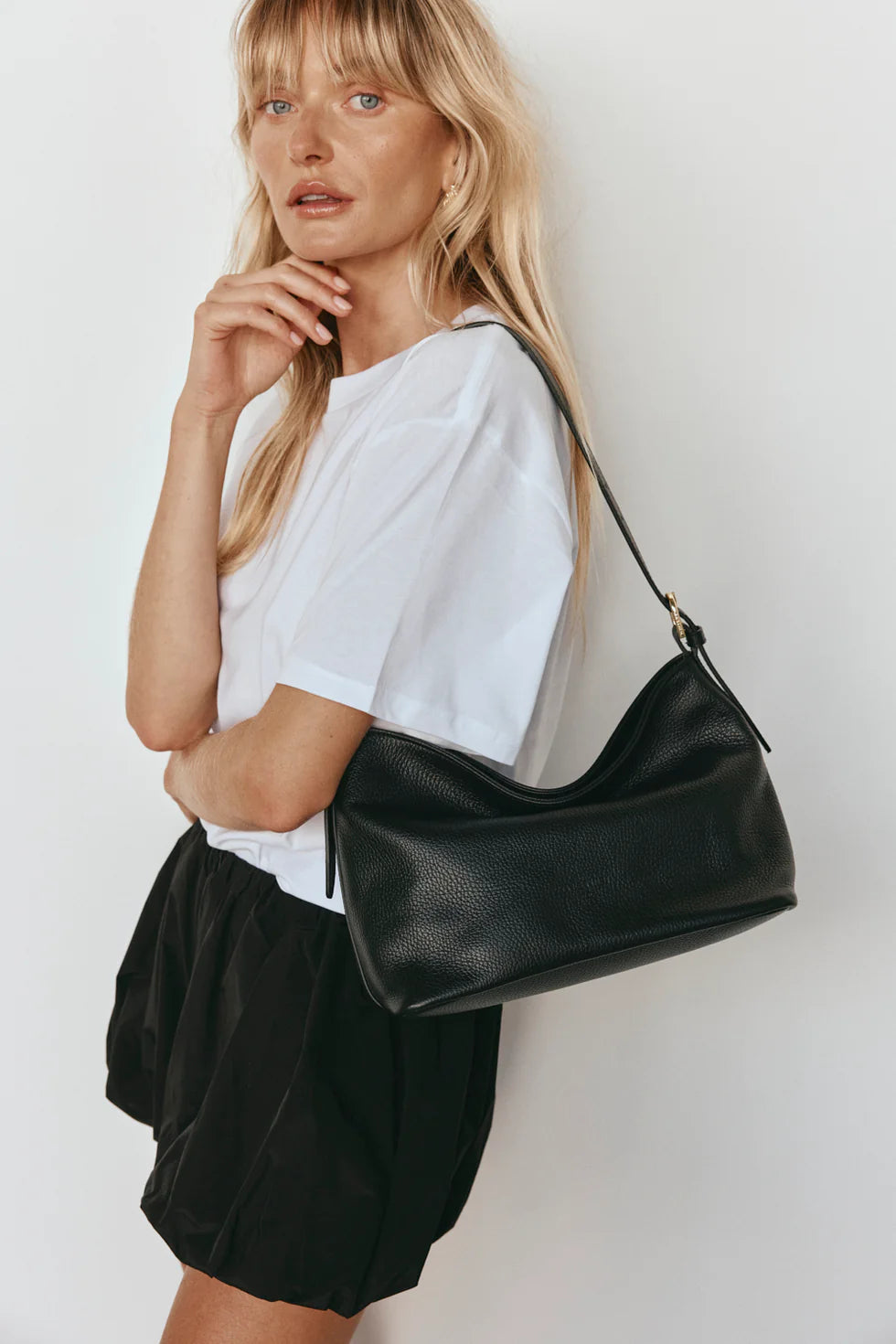 Vestirsi Eden Leather Shoulder Bag Black