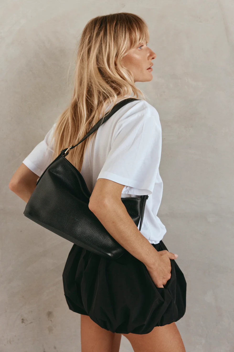 Vestirsi Eden Leather Shoulder Bag Black