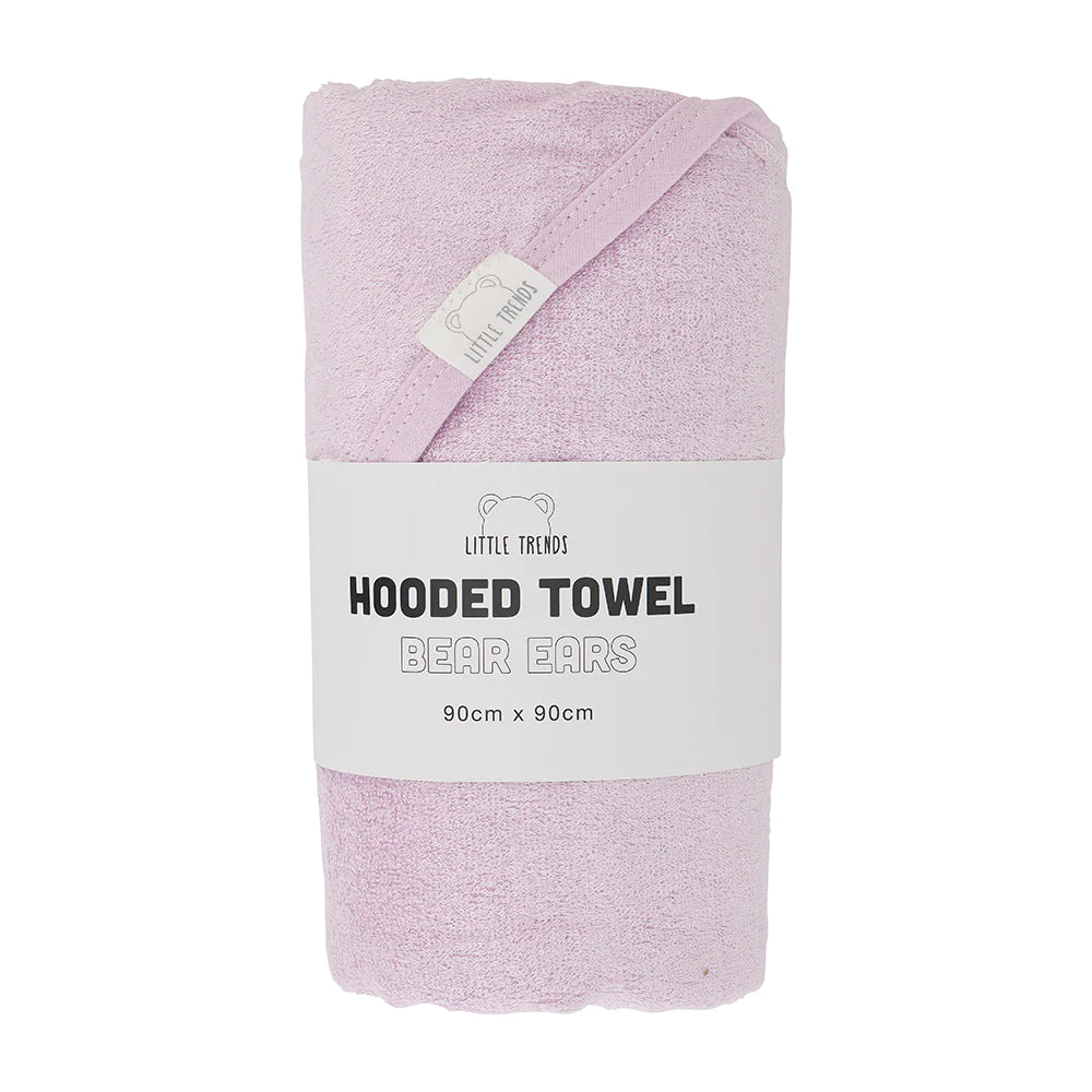 Annabel Trends Little Trends Hooded Towel Bear Lilac