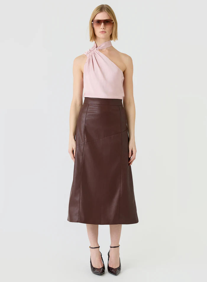 Esmaee Clea Midi Skirt Mulberry