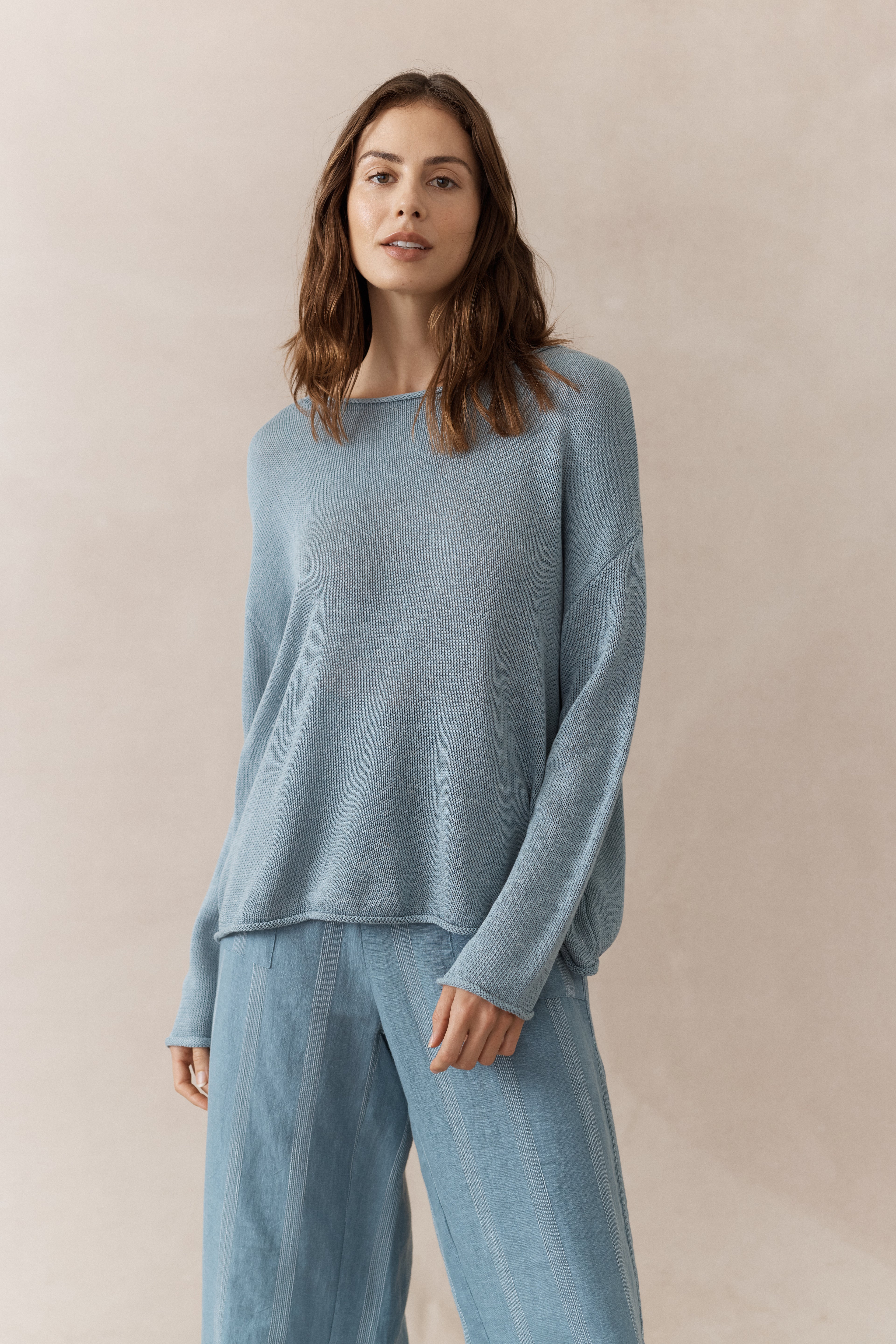 Spring Knit Pacific Blue