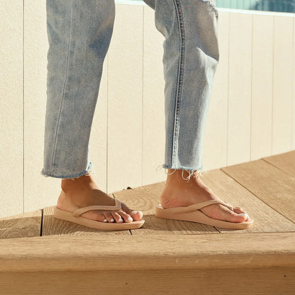Archies Arch Support Thongs Classic Tan