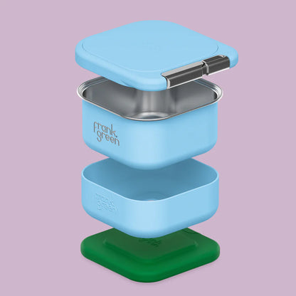 Frank Green Snack Container With Silicone Lid Sky Blue