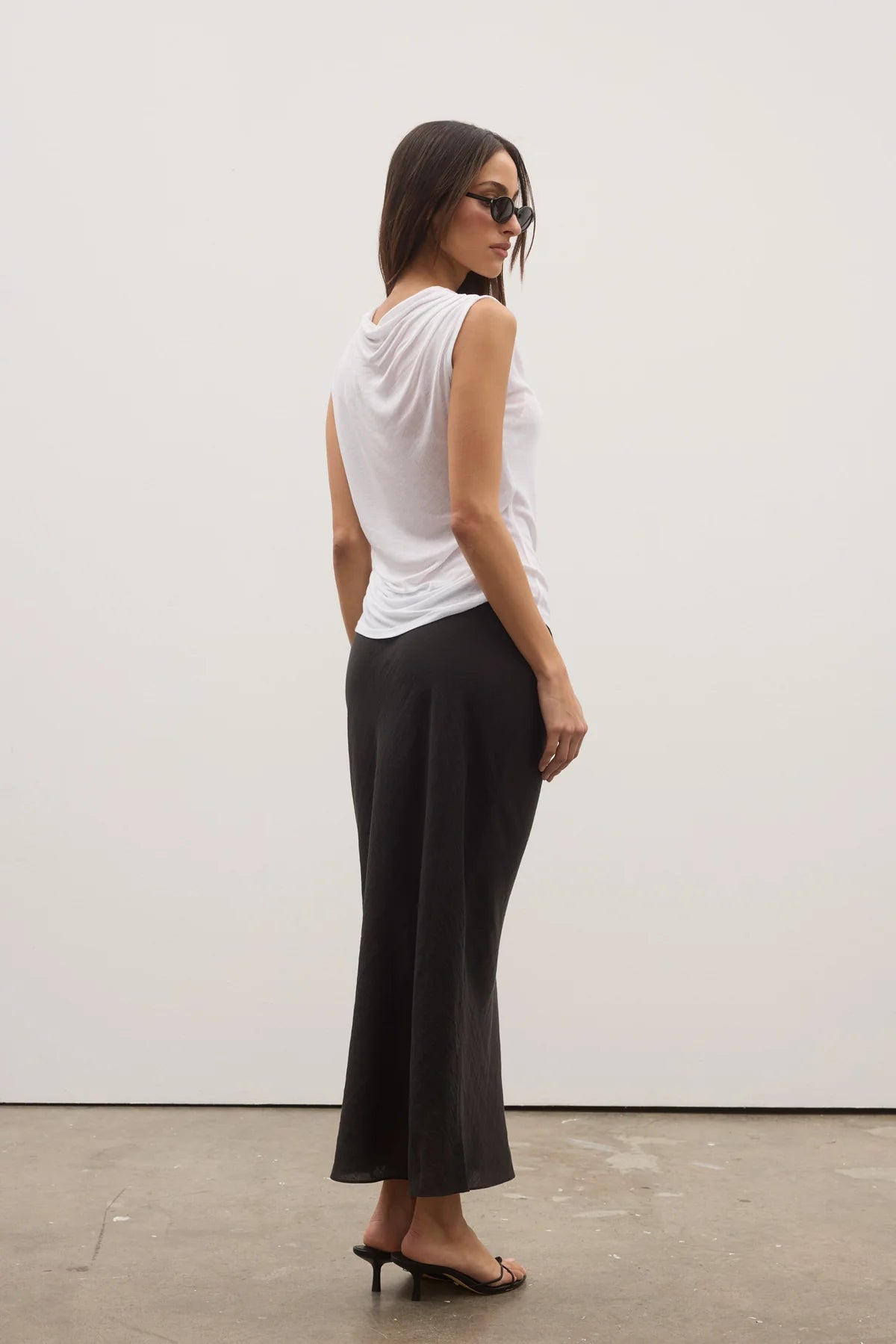 Bayse Marina Midi Skirt Black