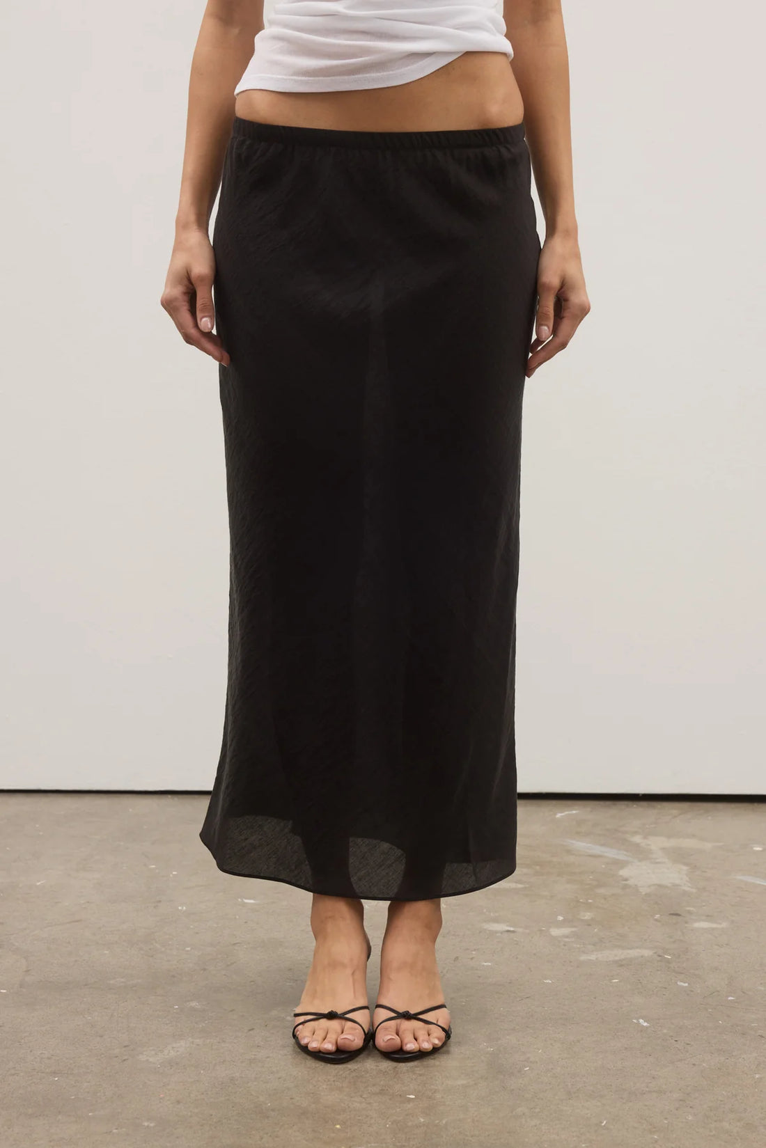 Bayse Marina Midi Skirt Black
