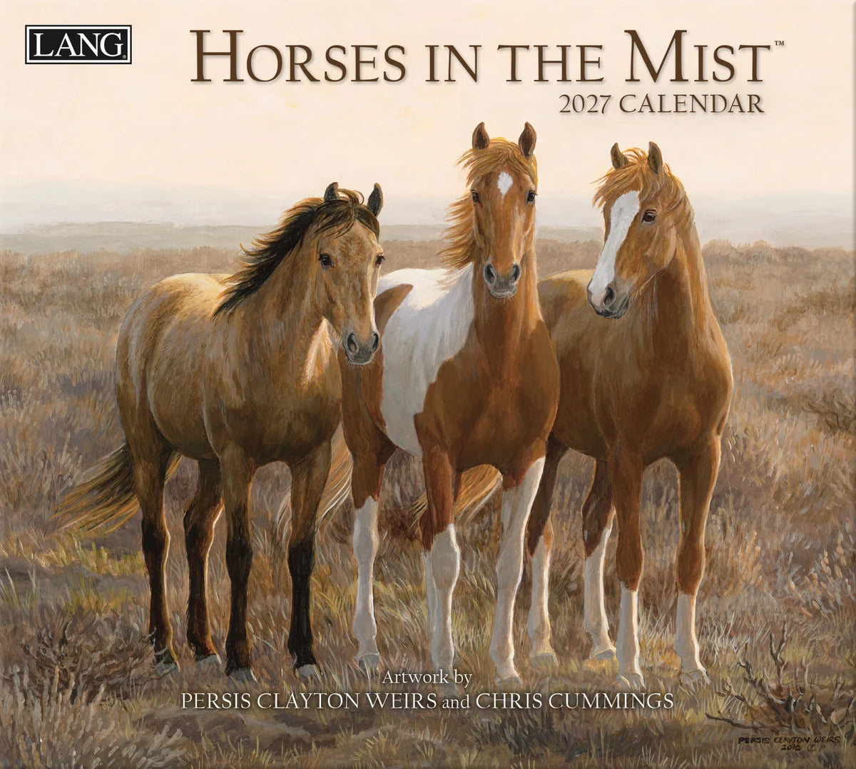 Horses in the Mist 2027 Lang Calendar
