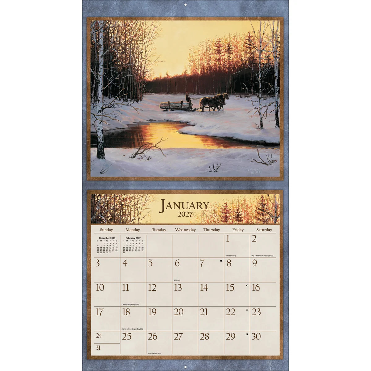 Horses in the Mist 2027 Lang Calendar