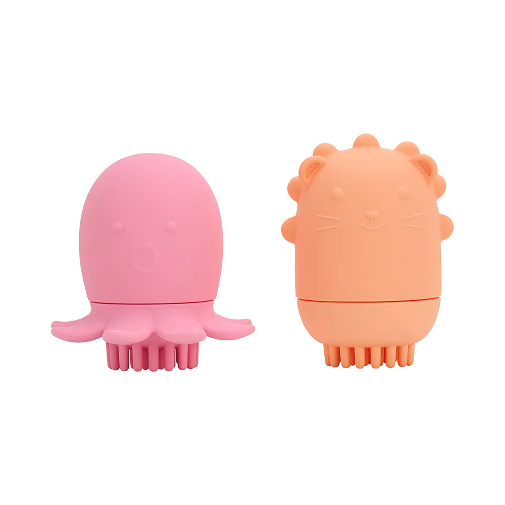 Silicone Bath Brush Octopus &amp; Lion