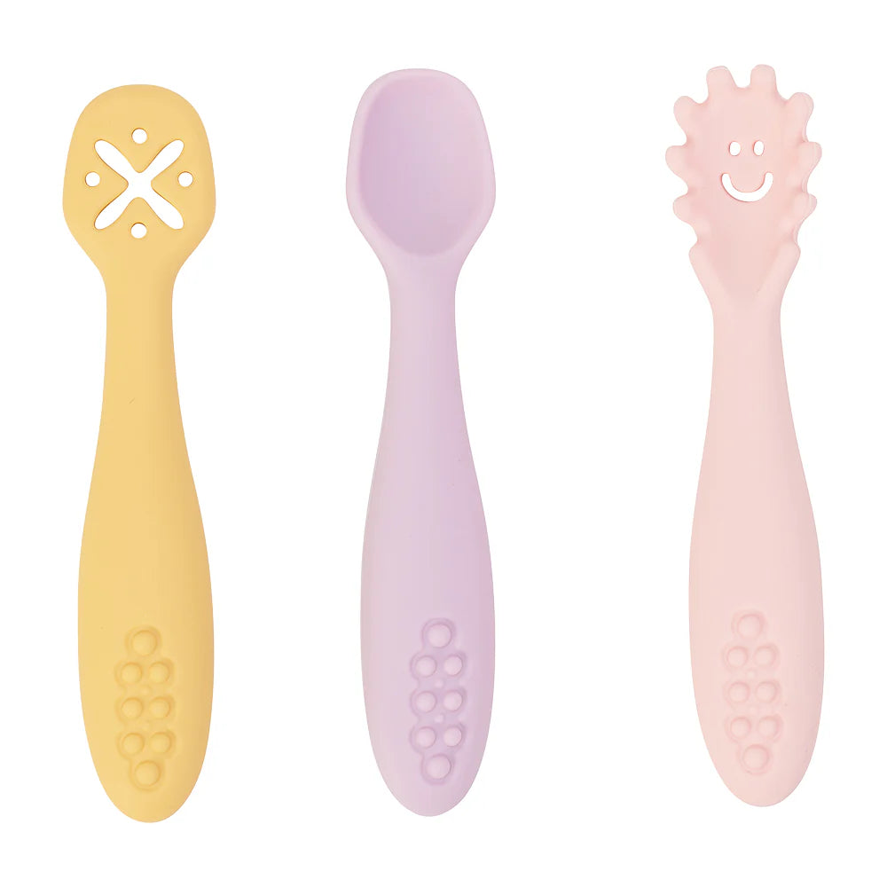 My Mini Silicone Spoon Set 3pc Sunset