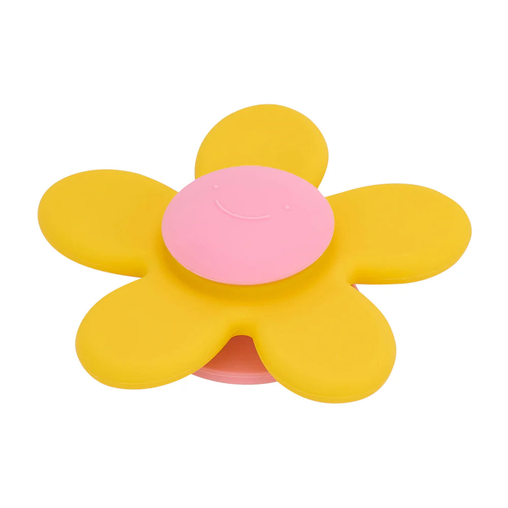 Silicone Flower Spinner Yellow