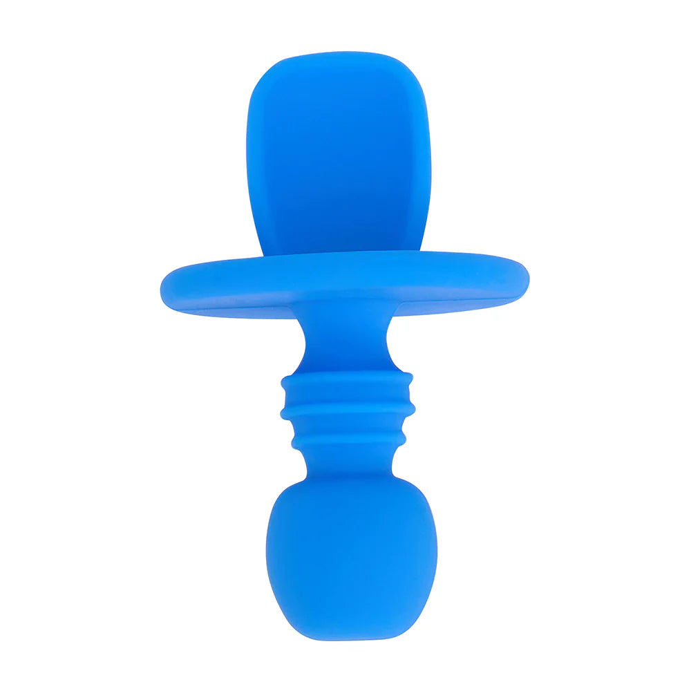 Silicone Little Spoon &amp; Fork Blue