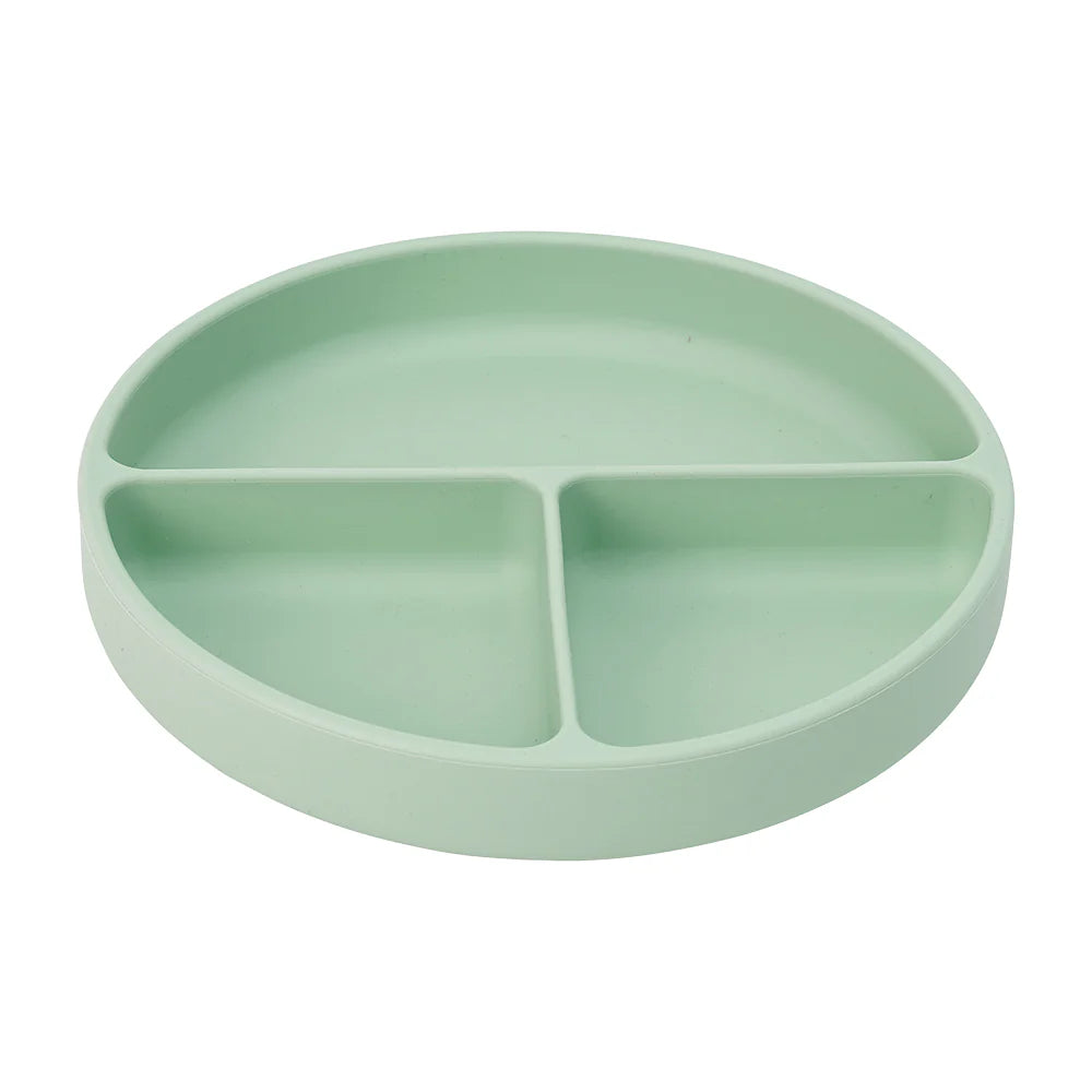 Annabel Trends Silicone Suction Divided Plate Moss