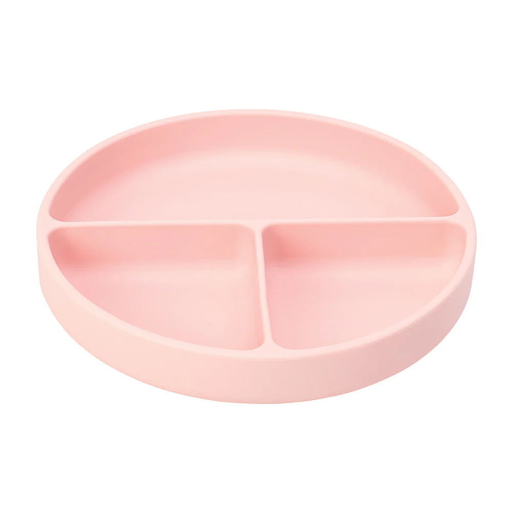 Annabel Trends Silicone Suction Divided Plate Blush Pink