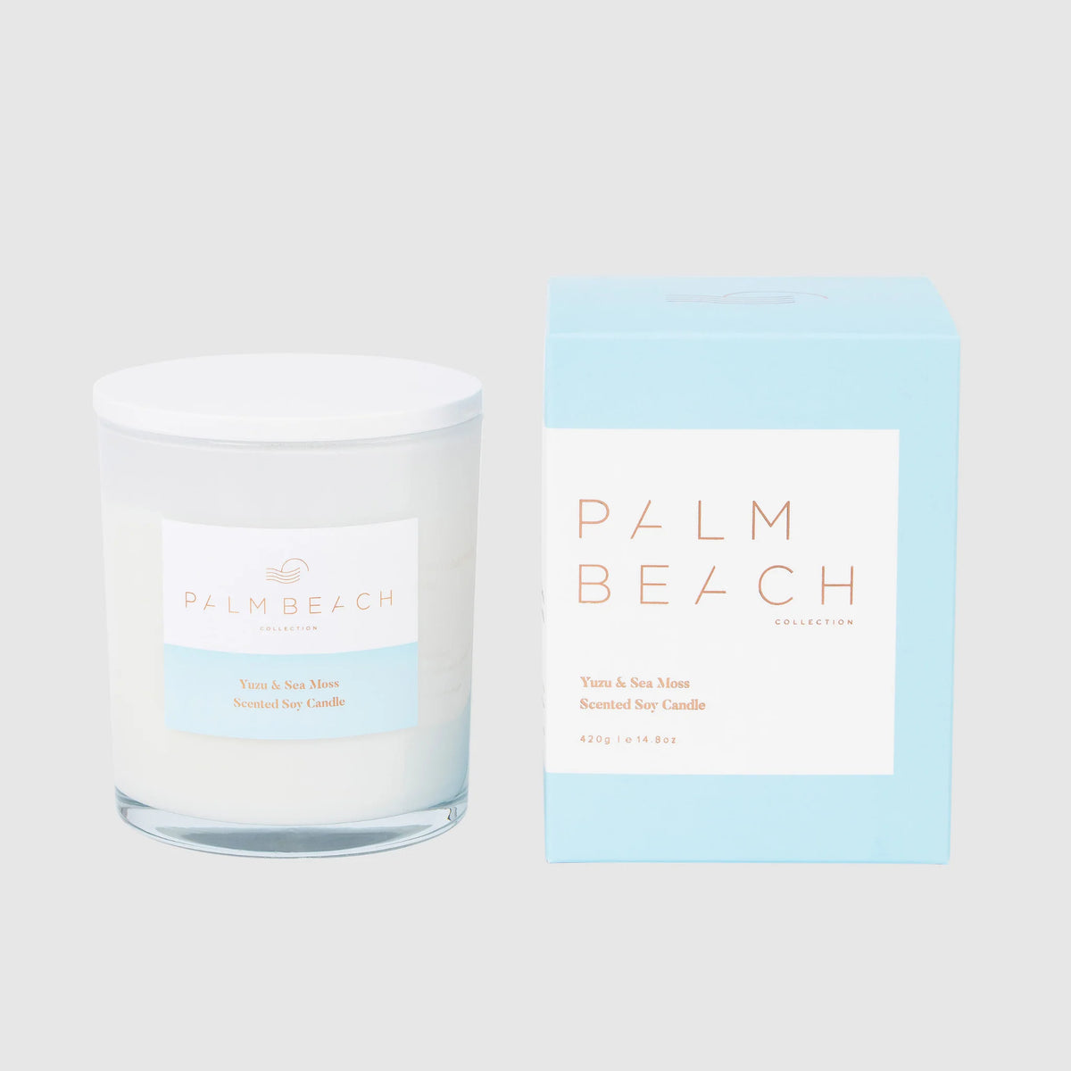 Palm Beach Yuzu &amp; Sea Moss Scented Candle 420 gms