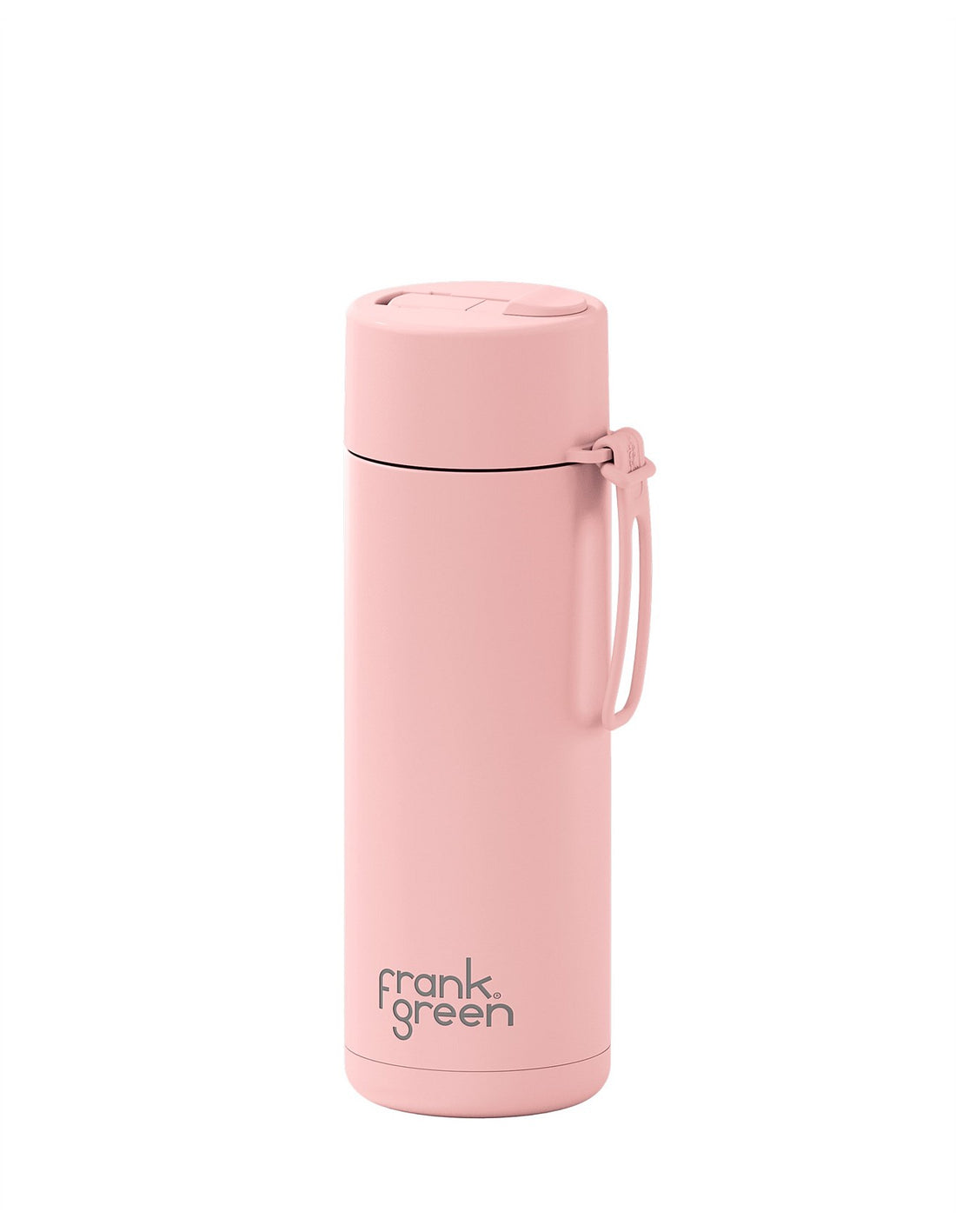Frank Green Stainless Steel Ceramic Reusable Bottle Blushed With Flip Straw Lid 20oz/595ml