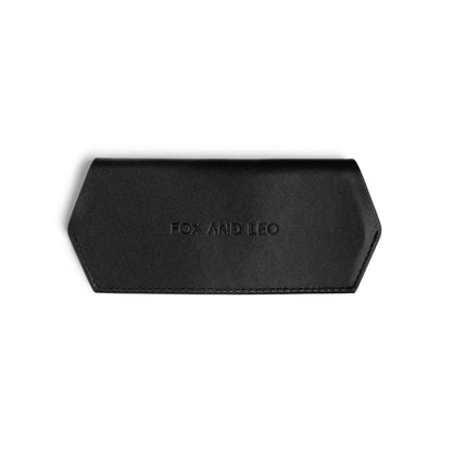 Fox And Leo Glasses Case Black