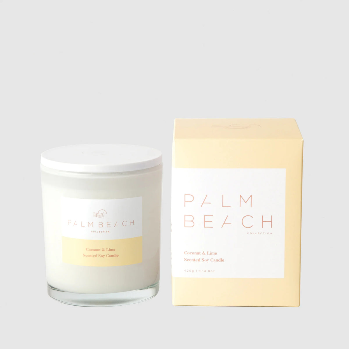 Palm Beach Coconut &amp; Lime Scented Candle 420 gms