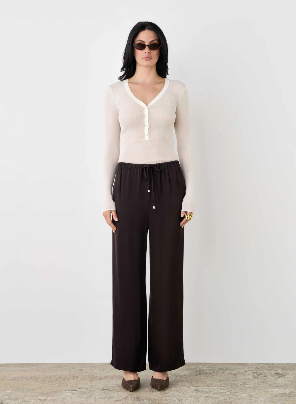 Esmaee Mercer Pant Dark Chocolate