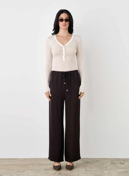 Esmaee Mercer Pant Dark Chocolate