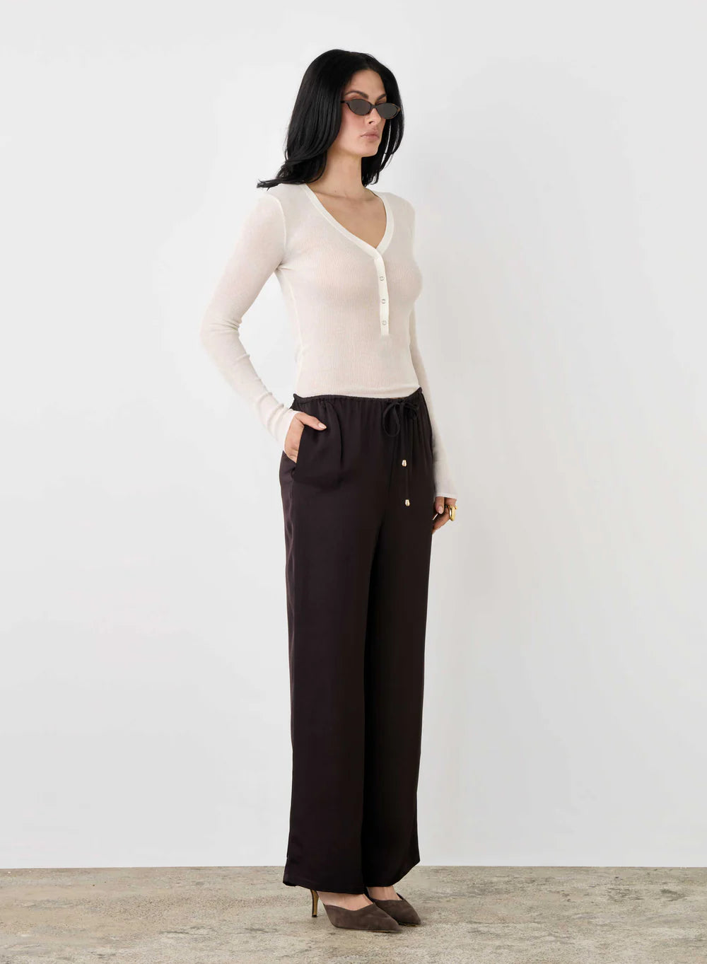 Esmaee Mercer Pant Dark Chocolate