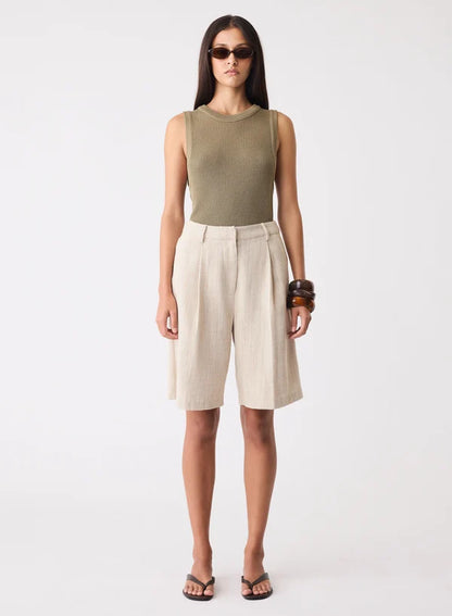 Esmaee Etch Bermuda Short